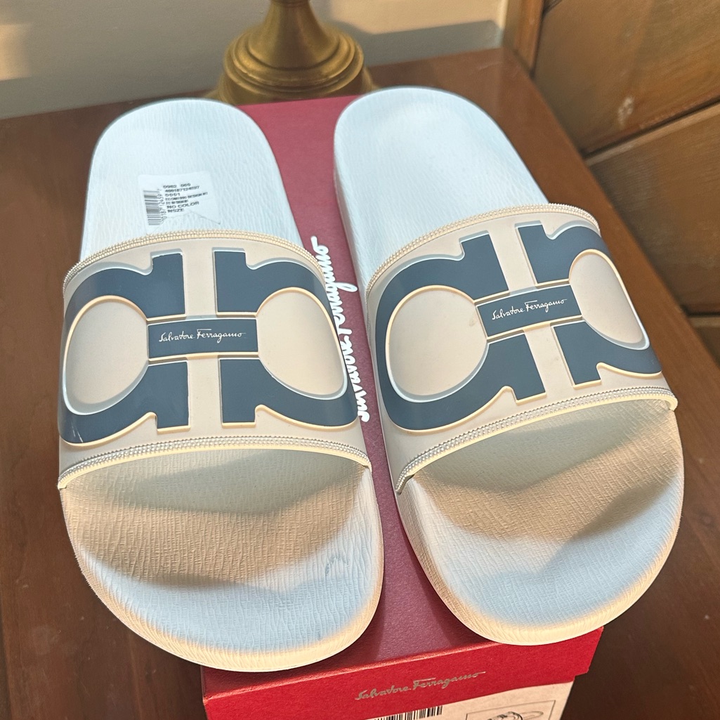 Brand New Salvatore Ferragamo Slides Size 13m Only Asking 275 Or Best Offer
